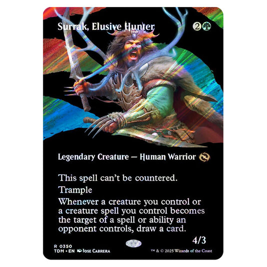 Surrak, Elusive Hunter 0350 card from the Magic The Gathering set Tarkir: Dragonstorm