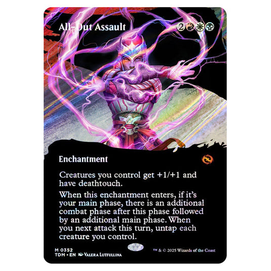 All-Out Assault 0352 card from the Magic The Gathering set Tarkir: Dragonstorm