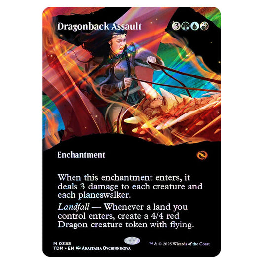 Dragonback Assault 0355 card from the Magic The Gathering set Tarkir: Dragonstorm
