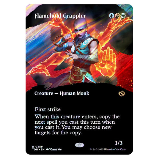 Flamehold Grappler 0359 card from the Magic The Gathering set Tarkir: Dragonstorm