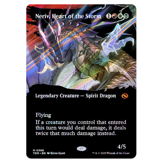 Neriv, Heart of the Storm 0366 card from the Magic The Gathering set Tarkir: Dragonstorm