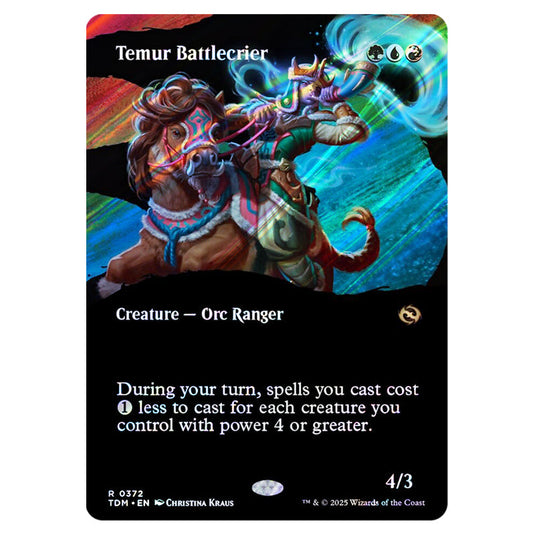 Temur Battlecrier 0372 card from the Magic The Gathering set Tarkir: Dragonstorm