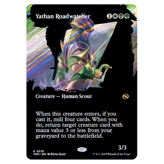 Yathan Roadwatcher 0375 card from the Magic The Gathering set Tarkir: Dragonstorm