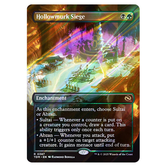 Hollowmurk Siege 0387 card from the Magic The Gathering set Tarkir: Dragonstorm