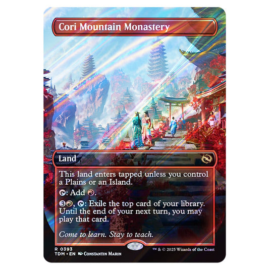 Cori Mountain Monastery 0393 card from the Magic The Gathering set Tarkir: Dragonstorm