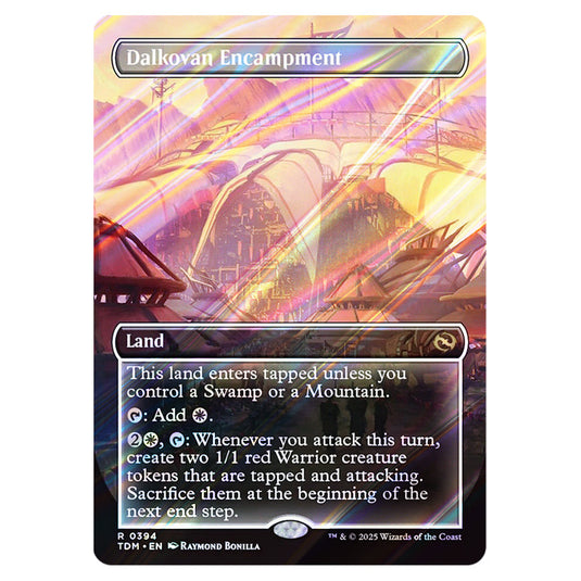 Dalkovan Encampment 0394 card from the Magic The Gathering set Tarkir: Dragonstorm