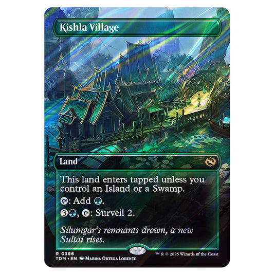 Kishla Village 0396 card from the Magic The Gathering set Tarkir: Dragonstorm
