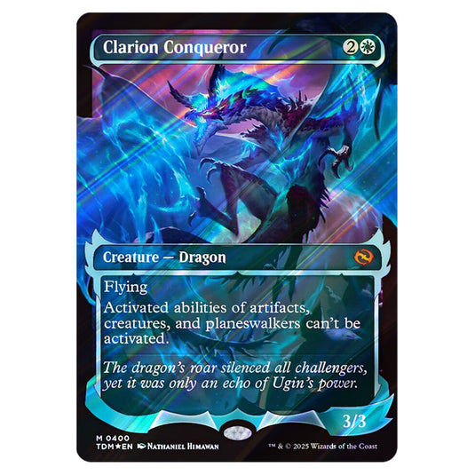 Clarion Conqueror 0400 card from the Magic The Gathering set Tarkir: Dragonstorm