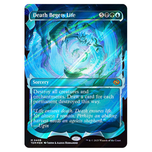 Death Begets Life 0406 card from the Magic The Gathering set Tarkir: Dragonstorm