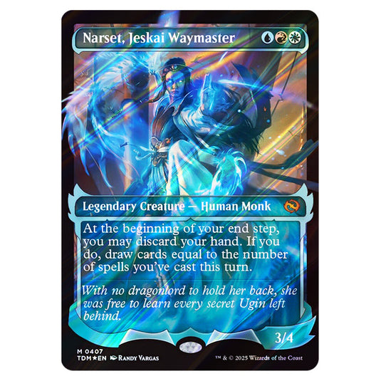 Narset, Jeskai Waymaster 0407 card from the Magic The Gathering set Tarkir: Dragonstorm