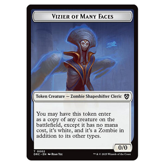Vizier of Many Faces 0002 card from the Magic The Gathering set Aetherdrift Commander Tokens