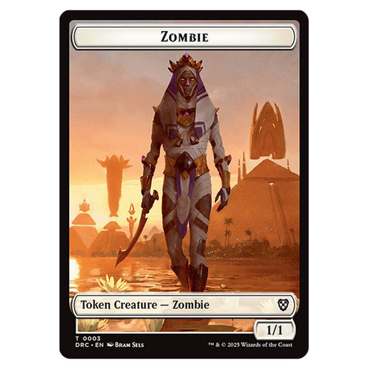 Zombie 0003 card from the Magic The Gathering set Aetherdrift Commander Tokens