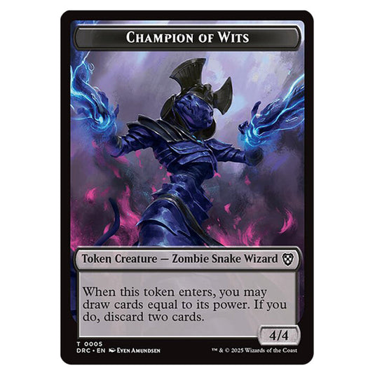 Champion of Wits 0005 card from the Magic The Gathering set Aetherdrift Commander Tokens
