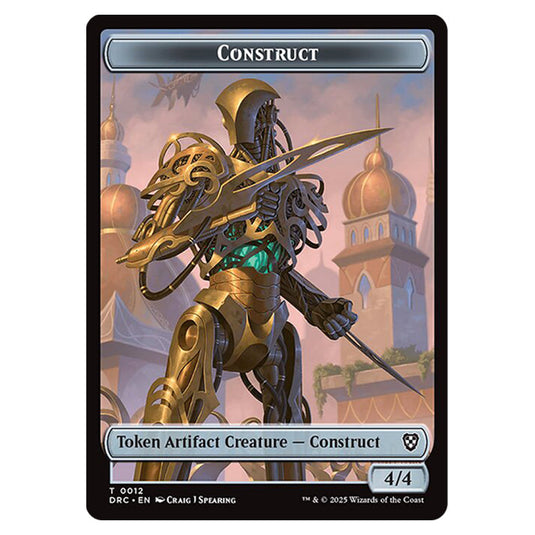 Construct 0012 card from the Magic The Gathering set Aetherdrift Commander Tokens