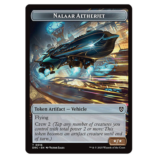 Nalaar Aetherjet 0016 card from the Magic The Gathering set Aetherdrift Commander Tokens