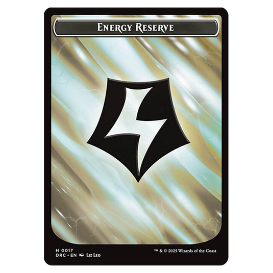 Energy Reserve 0017 card from the Magic The Gathering set Aetherdrift Commander Tokens