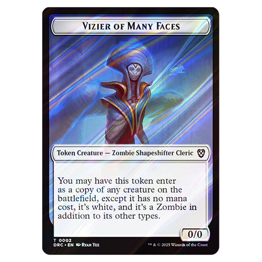 Vizier of Many Faces 0002 card from the Magic The Gathering set Aetherdrift Commander Tokens