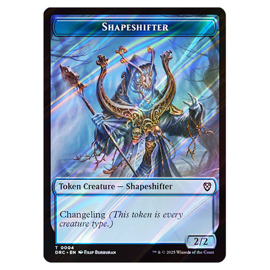 Shapeshifter 0004 card from the Magic The Gathering set Aetherdrift Commander Tokens