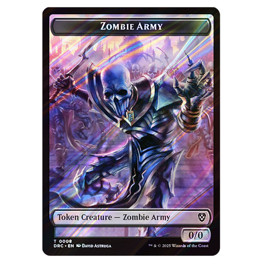 Zombie Army 0008 card from the Magic The Gathering set Aetherdrift Commander Tokens