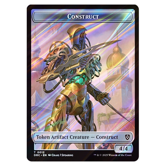 Construct 0012 card from the Magic The Gathering set Aetherdrift Commander Tokens
