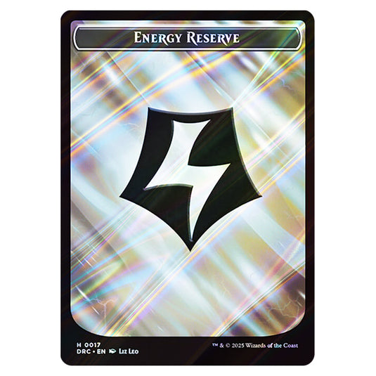 Energy Reserve 0017 card from the Magic The Gathering set Aetherdrift Commander Tokens