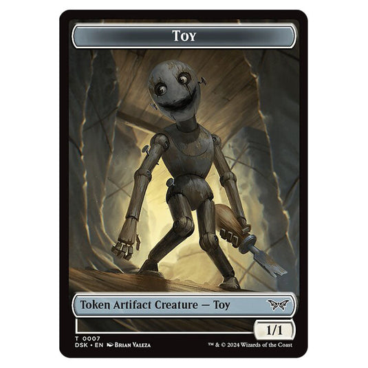 Toy Token (Artifact 1/1) 0007 card from the Magic The Gathering set Duskmourn: House of Horror Tokens