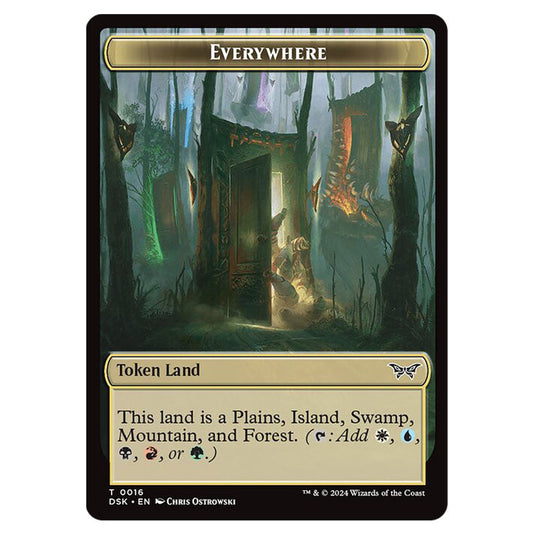 Everywhere Token 0016 card from the Magic The Gathering set Duskmourn: House of Horror Tokens