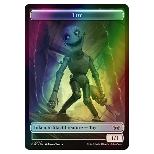 Toy Token (Artifact 1/1) 0007 card from the Magic The Gathering set Duskmourn: House of Horror Tokens