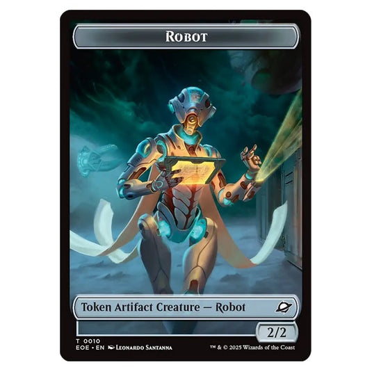 Robot 0010 card from the Magic The Gathering set Edge of Eternities - Tokens