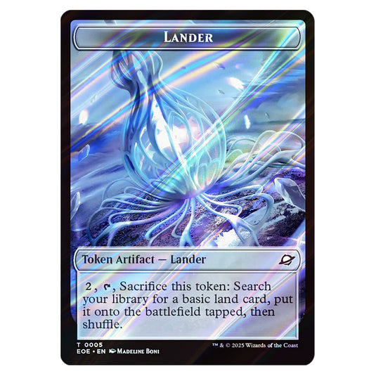Lander 0005 card from the Magic The Gathering set Edge of Eternities - Tokens