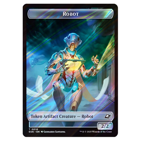 Robot 0010 card from the Magic The Gathering set Edge of Eternities - Tokens