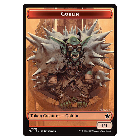 Magic The Gathering - Foundations Tokens - Goblin