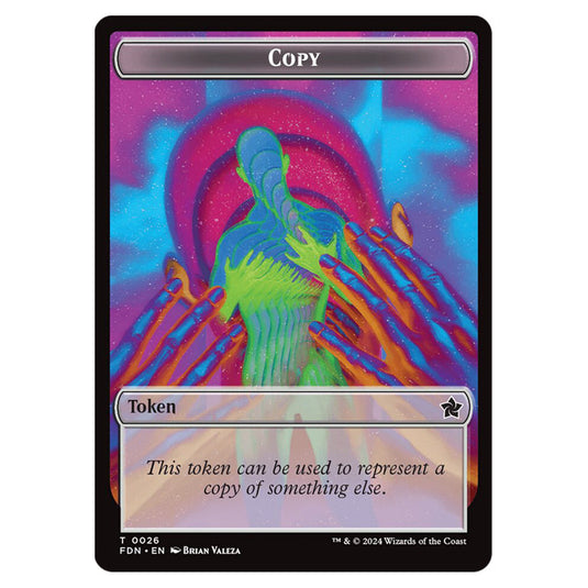 Copy 0026 card from the Magic The Gathering set Foundations Tokens