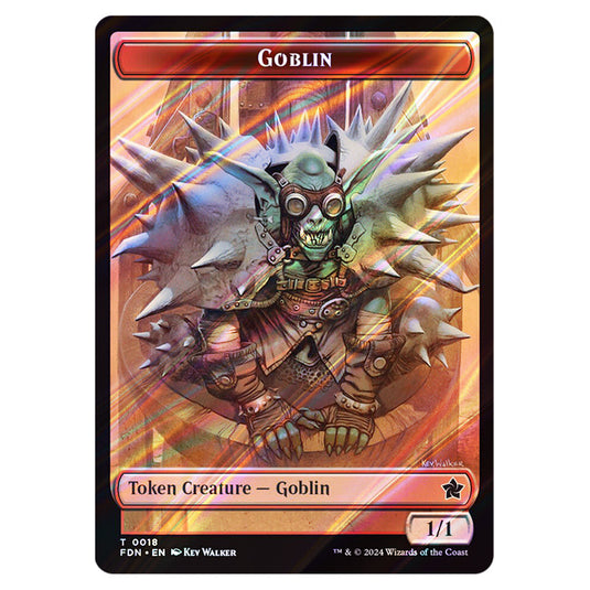 Goblin 0018 card from the Magic The Gathering set Foundations Tokens