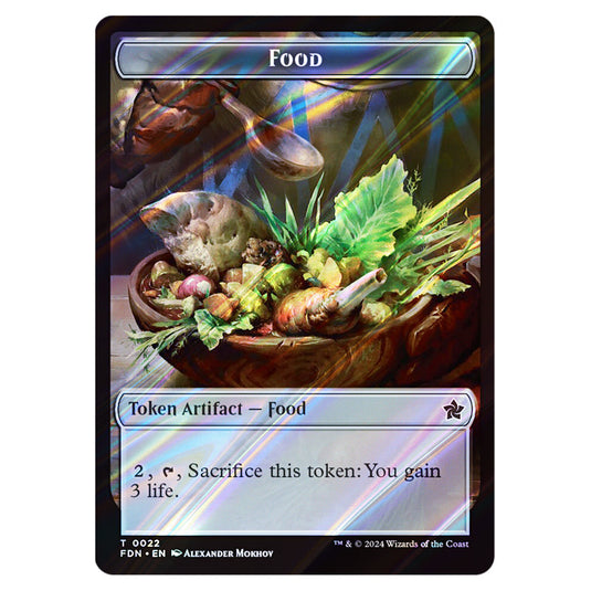 Magic The Gathering - Foundations Tokens - Food - 0022 (Foil) Magic The Gathering - Foundations Tokens - Food - 0022 (Foil)