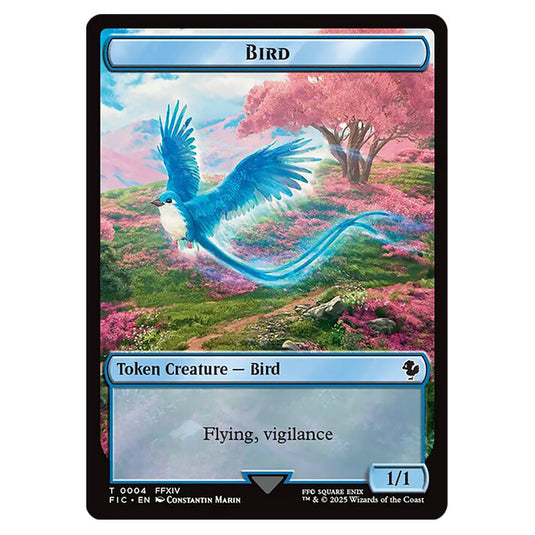 Bird 0004 card from the Magic The Gathering set Universes Beyond - Final Fantasy - Commander - Tokens
