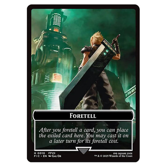 Foretell 0010 card from the Magic The Gathering set Universes Beyond - Final Fantasy - Commander - Tokens