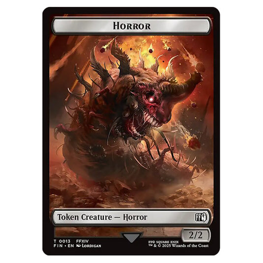 Horror 0013 card from the Magic The Gathering set Universes Beyond - Final Fantasy - Tokens