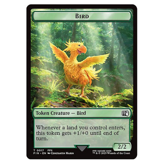 Bird 0017 card from the Magic The Gathering set Universes Beyond - Final Fantasy - Tokens