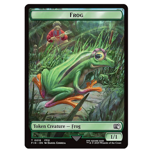 Frog 0018 card from the Magic The Gathering set Universes Beyond - Final Fantasy - Tokens
