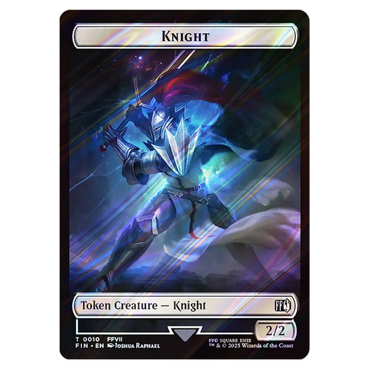 Knight 0010 card from the Magic The Gathering set Universes Beyond - Final Fantasy - Tokens