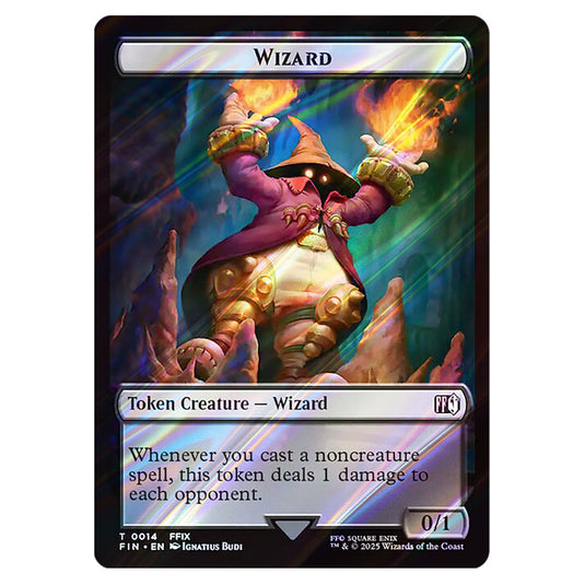 Wizard 0014 card from the Magic The Gathering set Universes Beyond - Final Fantasy - Tokens