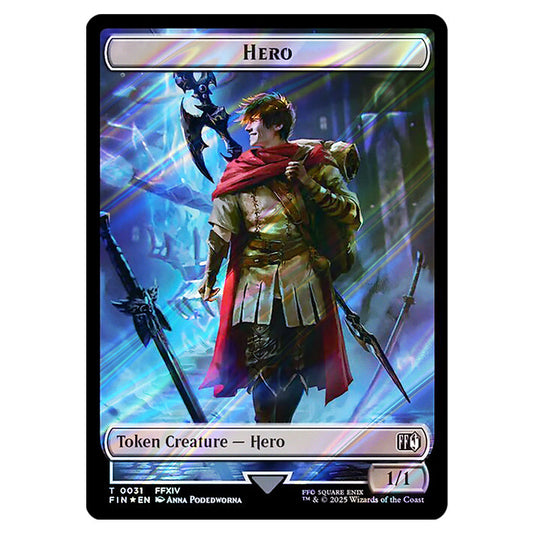 Hero 0031 card from the Magic The Gathering set Universes Beyond - Final Fantasy - Tokens