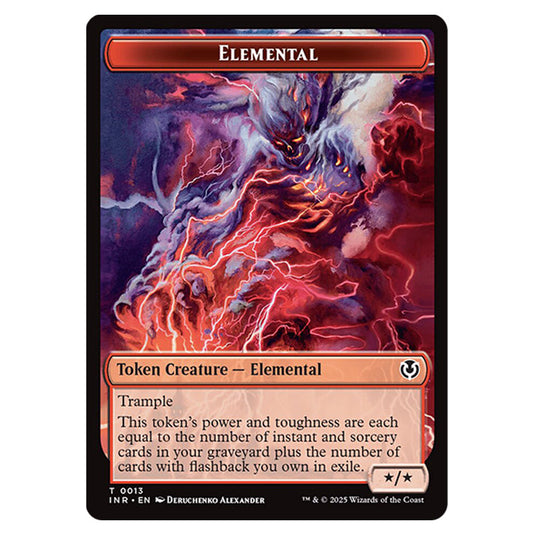 Elemental 0013 card from the Magic The Gathering set Innistrad Remastered Tokens