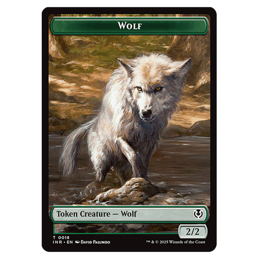 Wolf 0018 card from the Magic The Gathering set Innistrad Remastered Tokens