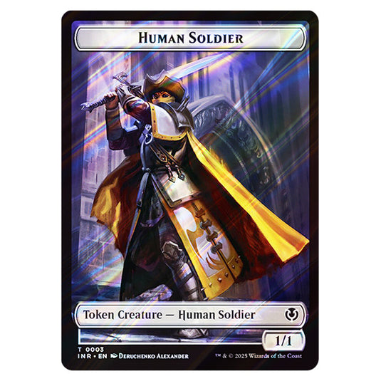 Human Soldier 0003 card from the Magic The Gathering set Innistrad Remastered Tokens