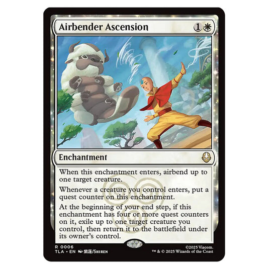 Airbender Ascension 0006 card from the Magic The Gathering set Avatar The Last Airbender