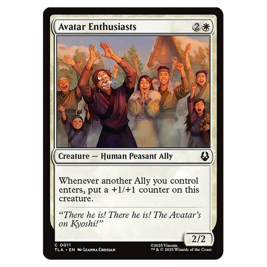 Avatar Enthusiasts 0011 card from the Magic The Gathering set Avatar The Last Airbender
