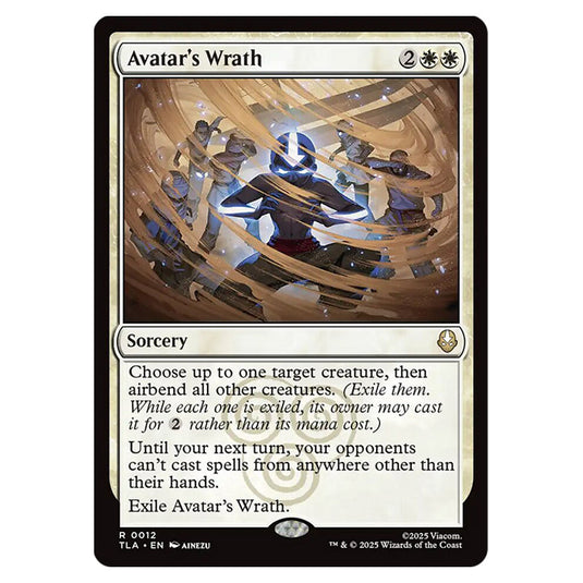 Avatar's Wrath 0012 card from the Magic The Gathering set Avatar The Last Airbender