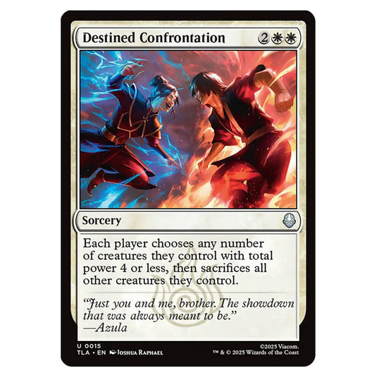 Destined Confrontation 0015 card from the Magic The Gathering set Avatar The Last Airbender